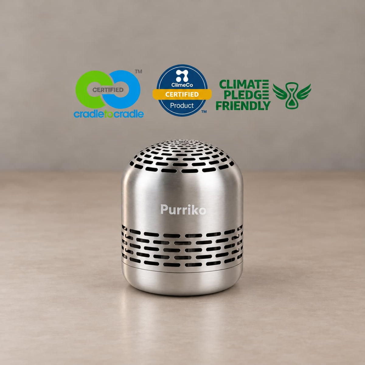 Certified for reduced carbon impact.